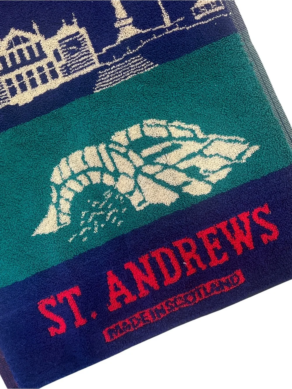 St. Andrews 1995 Open Towel - Navy, Teal, Red,John Daly’s Victory 124th Champion